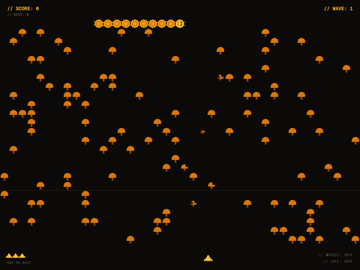 CENTIPEDE gameplay