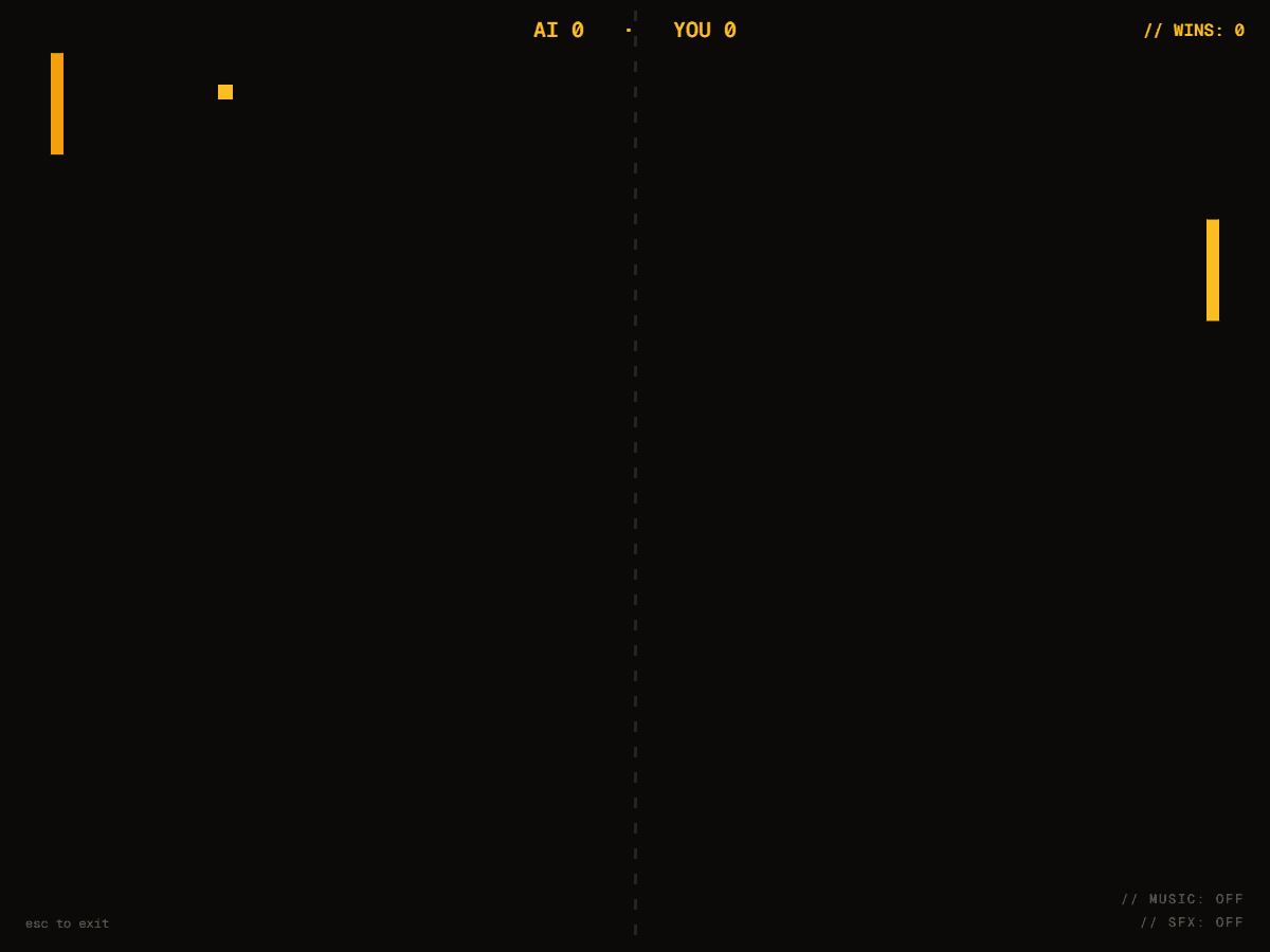 PONG gameplay