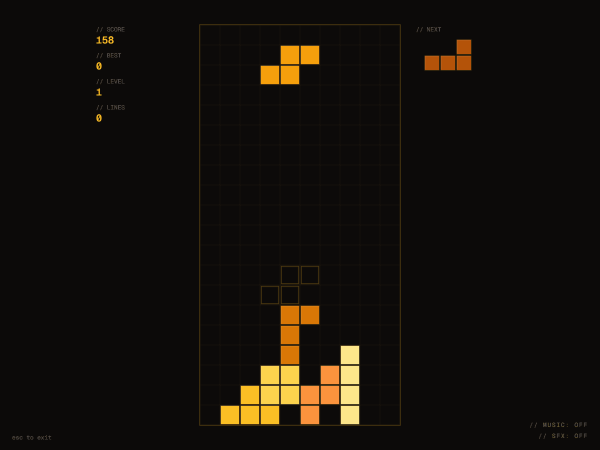 TETRIS gameplay